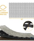 Diagram showing Geogrid Ground Grid 4 Inch 9x17 Ft Geocell Cellular Confinement System Paver with close-up on cellular structure.