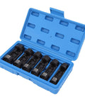 6 Piece Strut Nut Socket Set With Storage Case For Shock Absorber Nuts 16mm 18mm 19mm 21mm 22mm 24mm, sockets in blue case