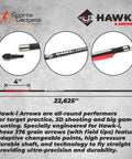 Carbon Arrow PCP 376gr Six Pack Bolts With 100gr Field Tips For Hunting PCP Air Guns Or Crossbows Plus Free Tail Nocks Included