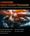 Hands working on an engine coolant thermostat showing the Direct Fit Heat Management Thermostat Housing Assembly With Sensor No Fuss Bolt Up For BMW X3 X4 X5 Z4 GT 2019 To 2024 B46 B48 Engines 11538642560 Garage Ready Replacement.