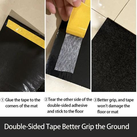 Installation steps for Heavy Duty Garage Floor Mat 36x60 Inches Absorbs Oil And Liquids With Waterproof Backing Protects Garage Floors