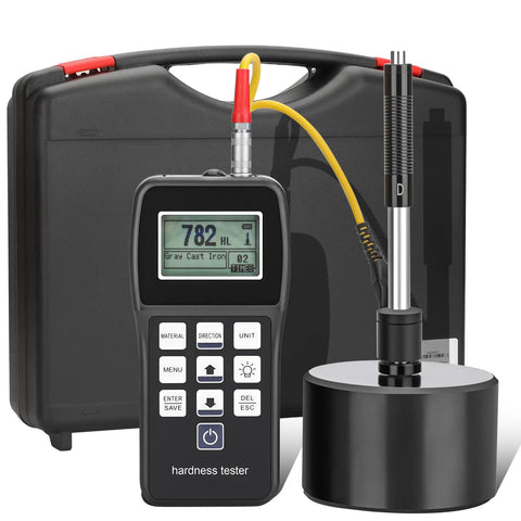 Portable Metal Hardness Tester Kit With Test Block Pen Type Gauge Seven Hardness Scales On The Go Including Richter HL Brinell HB