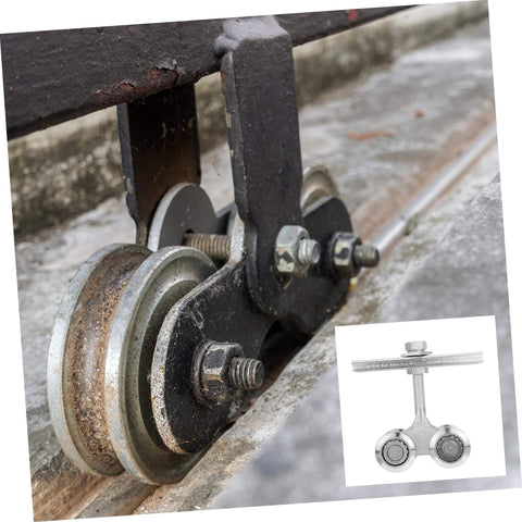 Heavy Duty Door Track Roller For Smooth Sliding Cabinets, Closets, And Kitchen Doors, Durable steel roller in use on floor track