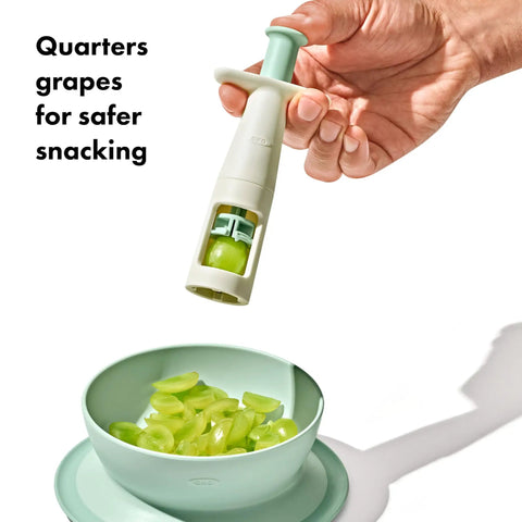Grape Cutter Tool For Baby Snacks And More, Serrated Stainless Blades Quickly Quarter Seedless Grapes Grape Tomatoes Olives And Small Strawberries
