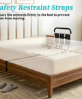 Bed Rails For Old Folks And Seniors With Adjustable Height Under Mattress Bed Guard With Storage Pocket Non Slip Foam Portable Side Railings