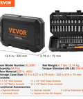 One Quarter Inch Drive Socket And Ratchet Set, 54-Piece SAE And Metric 6-Point Deep And Standard Sockets With Case