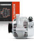 Side view of Drop-In Beefed-Up 95Amp 12V Alternator For Honda CR-V 1997-2001 2.0L L4 With 4-Groove Pulley CCW Rotation