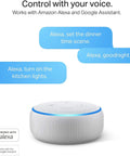 Smart speaker with voice commands for Color Changing WiFi LED Bulbs A19 850 Lumens 9.5W Dimmable With Auto White And 16 Million Colors.