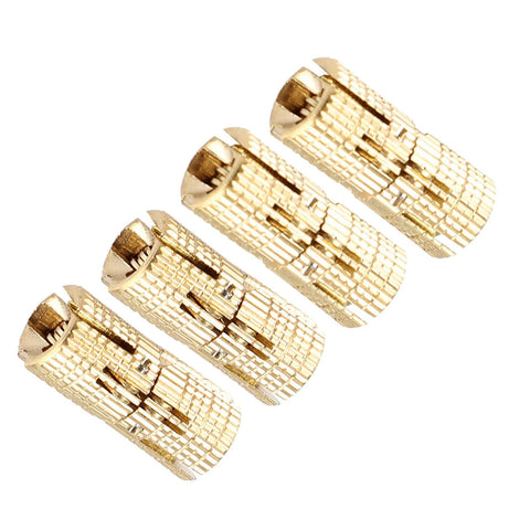 Hidden Barrel Hinge For Jewelry Box And Cabinet Brass Concealed Hinges With 180 Degree Opening Copper Finish Pack Of 4