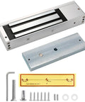 Beefy Heavy Duty Magnetic Lock 500kg 1200 Lbs Electromagnetic Door Lock 12V with LED Indicator and mounting hardware
