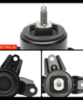 Premium Performance Engine Motor Mount Front Right Direct Bolt In Replacement For Hyundai And Kia Forte Models Built With Tough Bushings showing top and side views.