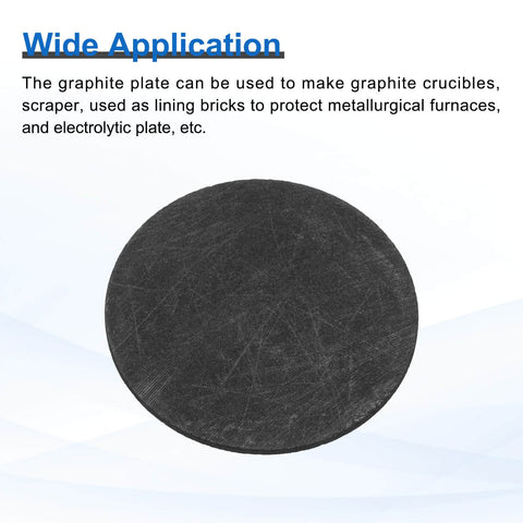 Pro Grade Round Graphite Block Disk Ingot High Purity Graphite Electrode Plate Sheet 30x1mm For Melting Casting And Electrolysis Pack Of 2