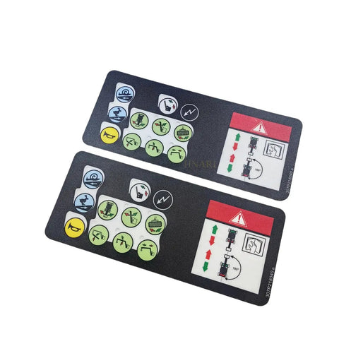 No Sweat Upper Control Box Decal Sticker 307P218040 In Black For Haulotte Ha12ip Ha15ip Platform Lifts Built Tough Heavy Duty Machinery Panel Labeling Part