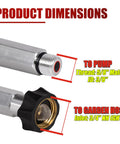 Pressure Washer Pump Inlet Tube Replacement For 201496GS And 190632GS Works With Annovi Reverberi Homelite And Himore Pumps Easy