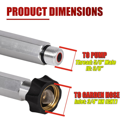 Pressure Washer Pump Inlet Tube Replacement For 201496GS And 190632GS Works With Annovi Reverberi Homelite And Himore Pumps Easy