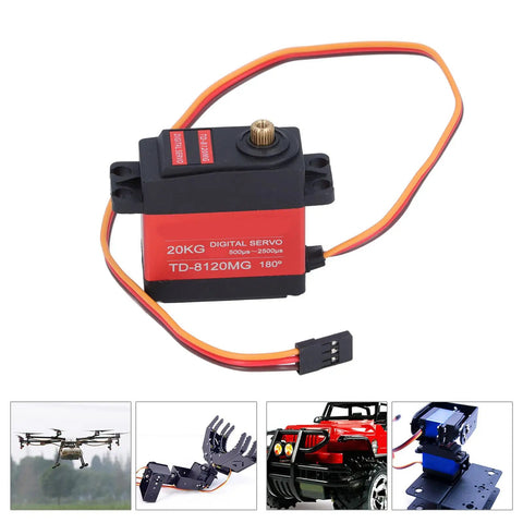 Next Gen Heavy Duty Digital Servo Motor Delivering 20Kg Of Crushing Load Capacity With Rock Solid Precision Engineering. 20KG rating.