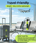 Mini 0.5L Scuba Tank Lightweight Diving Tank With DOT Certification Backup Air Supply next to suitcase in airport lounge