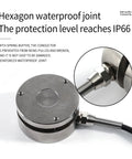 Compact 58Mm Bellows Style Load Cell Sensor For Tension And Compression Testing, 0.2 Percent Accuracy, 0 to 200 Kg Range, Force And Weight Sensor For Scales, Diaphragm Design, Easy Install, Dialed In Readings, IP66 waterproof joint