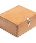 Wooden box with Eight Pack Stainless Steel 90 Degree Spring Toggle Latches With Clasp Buckle Lock Mounting Screws Included For Boxes