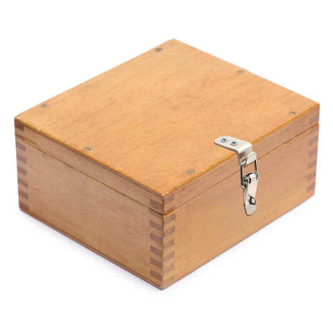 Wooden box with Eight Pack Stainless Steel 90 Degree Spring Toggle Latches With Clasp Buckle Lock Mounting Screws Included For Boxes