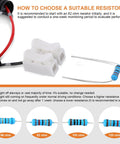 VCM Muzzler Harness Disable Kit For 3.5L V6 Engines with resistor selection guide and components layout