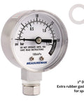 Stainless Steel Pressure Cooker Gauge For Canner And Steam Pressure Gauge, 2 Inch Dial, Lower Mount, Includes Gasket, Washer And Nut, 0-20 Psi Range, Easy Install