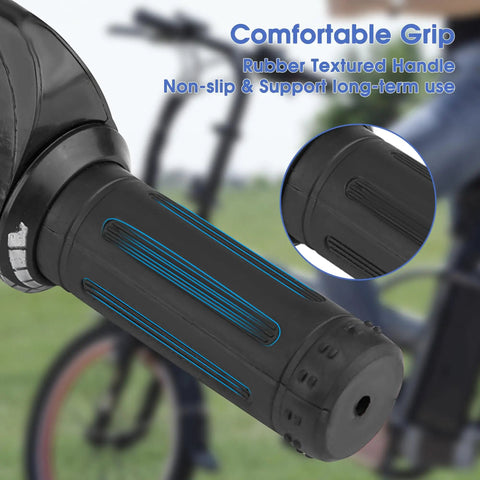 Universal Twist Throttle Grip For Electric Scooters And Bikes With Three Wires 12 24 36 48V Snappy Throttle Response For Pocket Bikes Mini Choppers And Karts Ride Ready With Smooth Power