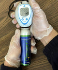 Person measuring oxygen level in Pure Oxygen Canister For Quick Recovery And Sharp Focus, 4L Portable Oxygen, 3 Pack