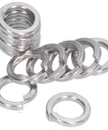 Must-Have 150Pcs A2 Marine Grade Stainless Steel Spring Lock Washers Set Split Square Section Assortment Kit For Automotive And DIY Projects Durable Fastener Hardware M4 Compatible, A2 stainless M4 washers