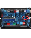 Close-up of 32 Bit GRBL Controller Board showing wiring ports and components for 3 Axis CNC Woodworking and Stepper Motor Control. Upgrade Your Workshop With This Badass 32 Bit GRBL Controller Board For 3 Axis CNC Woodworking And Stepper Motor Control That Delivers Smooth Precision Every Time You Knuckle Down And Carve Through Hardwood.
