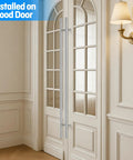 60 Inch Push Pull Door Handle Made From 304 Stainless Steel With Polished Chrome Finish, Heavy Duty Back To Back Door Pull for wood doors