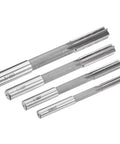 Chucking Reamer Set 3/8 1/2 5/8 3/4 Inch H7 Accuracy Pro Grade High Speed Steel Lathe Reamers With 6 Straight Flutes And Round Shank