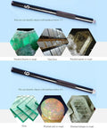 Hella Solid Game Changing Five Piece Mohs Hardness Pen Kit For Testing Gems And Rocks Without Damaging Stones Portable Collector Essential Tool With Authentic Mineral Tips For Jewelry Appraisal And Geology Field Work, showing tips for hardness levels 5 and 6.
