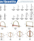 254 Piece Mixed Lynch And Clevis Pins Set With 5 Styles Of Pin Fasteners for Mechanics, Cars, Trailers, Tractors.