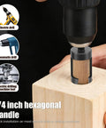 Top Notch Eight Piece Wood Plug Cutter Drill Bit Set Made From Tough Carbon Steel packs 1/4 inch hexagonal handle for easy use.