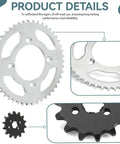 Honda Drive Chain X Ring And Sprockets Bolt Kit For XR80R 1985 2003 And CRF80F 2004 2013 110 Link Chain With 46T Rear And 14T Front Sprockets