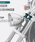 Handlebar Riser Damper Kit for Harley Touring And Softail 1983 Up Road King Street Glide Electra Glide Road Glide FLHR FLHX FLHT FLTR 2018 Up Models For Smoother Rides Replaces 56298-03A black polyurethane bushings on motorcycle fork