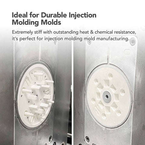 Ceramic Pro Resin For 3D Printing, Ceramic-Like Matte Finish, molds for injection molding showcasing heat resistance.