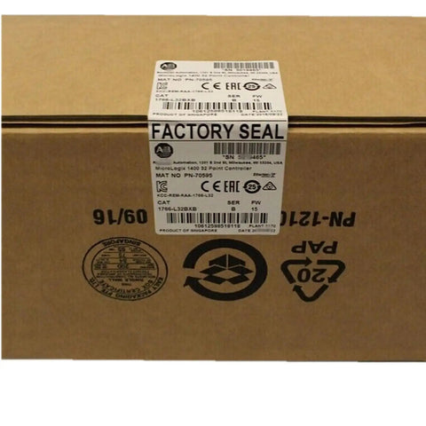 Box of MicroLogix 1400 PLC Module 1766 L32BXB Controller Drop In Replacement For Industrial Automation Projects with factory seal