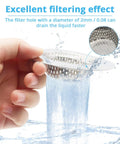 Hand holding Stainless Steel Sink Strainer Basket 2.25 Inch Drain Cover For Kitchen And Bathroom in water flow