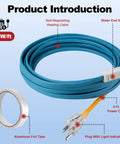 Six Foot Heat Tape For Freezing Pipes With Gutter Heat Cable And Water Pipe Insulation Self Regulating Temperature
