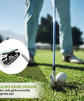 Golf Iron Set 1 Through 9 With Steel Shafts For Right Handed Golfers Stainless Steel Black Silver Finish 5 Iron Stiff in action