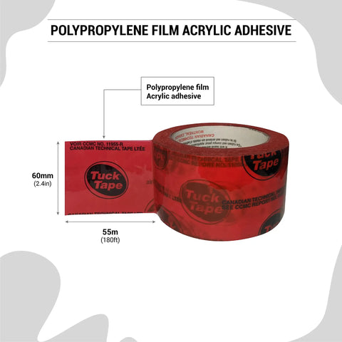 Red Construction Sheathing Tape For Doors And Windows, Epoxy Resin Tape, 2.4 Inch By 180 Foot, heavy duty roll