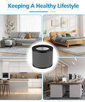 Replacement Filter For TT-AP006 Air Purifier 3 In 1 HEPA Filter And High Efficiency Activated Carbon Filter 2 Pack in various home settings