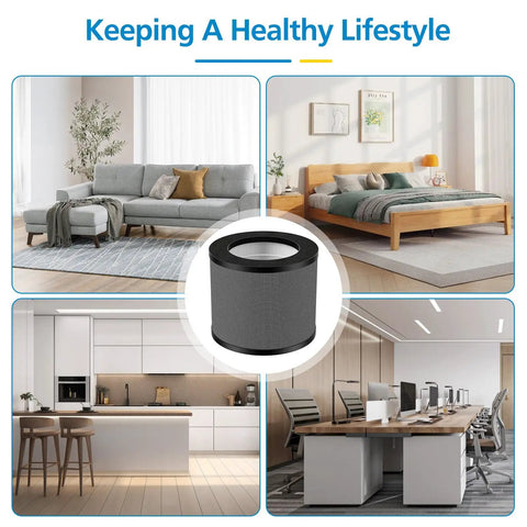 Replacement Filter For TT-AP006 Air Purifier 3 In 1 HEPA Filter And High Efficiency Activated Carbon Filter 2 Pack in various home settings