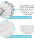 Replacement Steam Mop Pads For Versatile Steam Mops Ultra Absorbent And Reusable Anti Scratch And Non Depilation fits 1940 Series