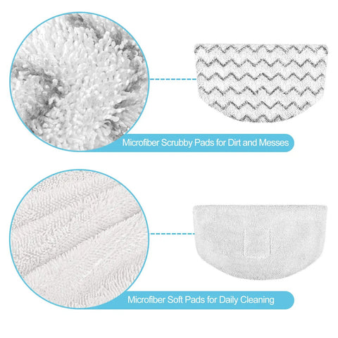 Replacement Steam Mop Pads For Versatile Steam Mops Ultra Absorbent And Reusable Anti Scratch And Non Depilation fits 1940 Series
