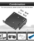 ATV Winch Mounting Bracket With Four Seven Eighths Inch Roller Fairlead Cable Guide For 2000 To 3500 Lbs Winches Fits Suzuki King Quad 450 500 700 750 From 2005 To 2022, shown with bolts in packaging layout.