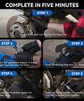Installation steps for All In One Disc Brake Caliper Tool Kit With 24 Adapters Piston Compressor And Wind Back Tools For Easy Brake Pad Replacement