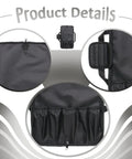 Pro Grade Portable Chef Knife Bag Foldable Knife Roll with Oxford Cloth and handle details, utensil pockets visible.